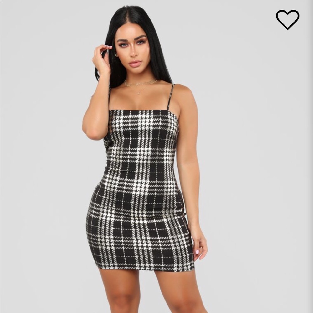 ❄️ FASHION NOVA Plaid Bodycon Dress ❄️